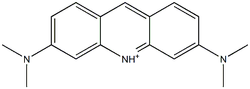 3,6-Bis(dimethylamino)acridinium Struktur