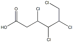 3,4,5,6-Tetrachlorohexanoic acid 结构式