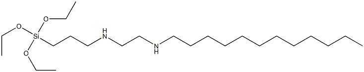 3-(Triethoxysilyl)-N-[2-(dodecylamino)ethyl]propan-1-amine 结构式