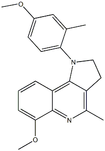 1-(2-Methyl-4-methoxyphenyl)-4-methyl-6-methoxy-2,3-dihydro-1H-pyrrolo[3,2-c]quinoline