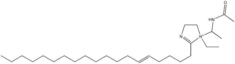 1-[1-(Acetylamino)ethyl]-1-ethyl-2-(5-nonadecenyl)-2-imidazoline-1-ium,,结构式
