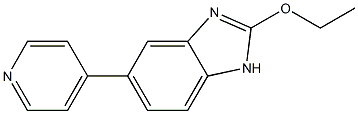 2-Ethoxy-5-(4-pyridyl)-1H-benzimidazole,,结构式