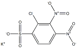 2-Chloro-3,4-dinitrobenzenesulfonic acid potassium salt Struktur