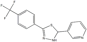 5-(4-Trifluoromethylphenyl)-2,3-dihydro-2-(3-pyridinyl)-1,3,4-thiadiazole|