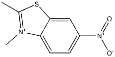 2,3-Dimethyl-6-nitrobenzothiazol-3-ium Struktur