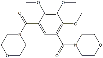 4,4'-(4,5,6-Trimethoxyisophthaloyl)dimorpholine Struktur