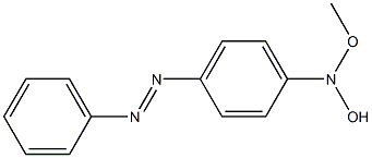 N-[4-(フェニルアゾ)フェニル]-N-メトキシヒドロキシルアミン 化学構造式