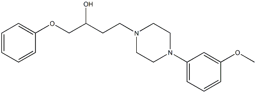 1-(Phenoxy)-4-[4-[3-methoxyphenyl]-1-piperazinyl]-2-butanol Structure