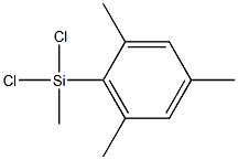 ジクロロメシチル(メチル)シラン 化学構造式