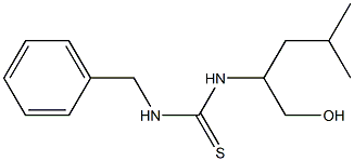 1-(1-Hydroxymethyl-3-methylbutyl)-3-benzylthiourea 结构式