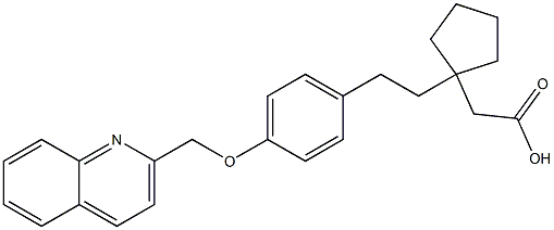 1-[2-[4-(2-Quinolinylmethoxy)phenyl]ethyl]cyclopentaneacetic acid
