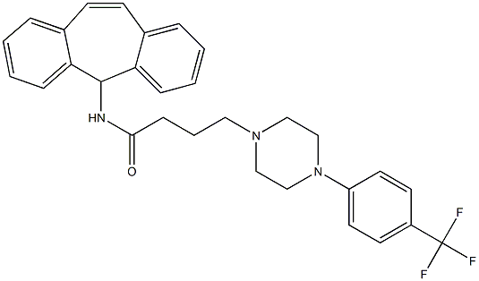 4-[4-(4-Trifluoromethylphenyl)-1-piperazinyl]-N-(5H-dibenzo[a,d]cyclohepten-5-yl)butyramide|