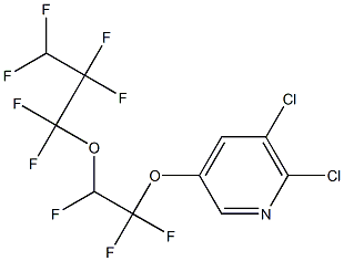 5,6-Dichloro-3-[2-(1,1,2,2,3,3-hexafluoropropyloxy)-1,1,2-trifluoroethoxy]pyridine Structure