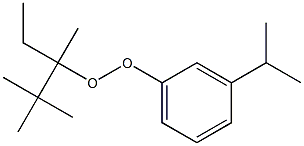 3-Isopropylphenyl 1,2,2-trimethyl-1-ethylpropyl peroxide,,结构式