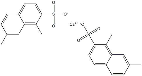 Bis(1,7-dimethyl-2-naphthalenesulfonic acid)calcium salt Struktur