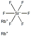 ヘキサフルオロけい酸ルビジウム 化学構造式