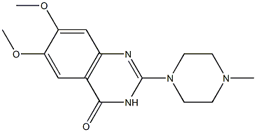 2-[4-Methyl-1-piperazinyl]-6,7-dimethoxyquinazolin-4(3H)-one