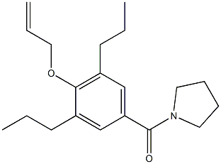 1-(4-Allyloxy-3,5-dipropylbenzoyl)pyrrolidine,,结构式