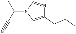 1-(1-Cyanoethyl)-4-propyl-1H-imidazole,,结构式