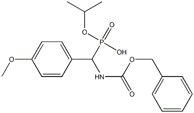 (Benzyloxycarbonylamino)(4-methoxyphenyl)methylphosphonic acid isopropyl ester,,结构式