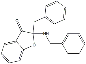 2-Benzyl-2-benzylaminobenzofuran-3(2H)-one Structure