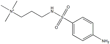 3-(p-Aminophenylsulfonylamino)propyltrimethylaminium,,结构式