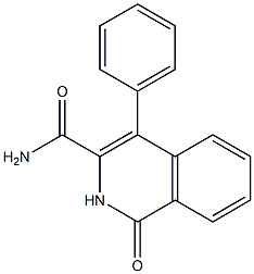 1-Oxo-4-(phenyl)-1,2-dihydroisoquinoline-3-carboxamide Structure