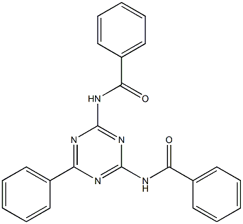 2,4-Bis(benzoylamino)-6-phenyl-1,3,5-triazine Structure