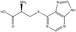 S-(9H-Purin-6-yl)-L-cysteine,,结构式