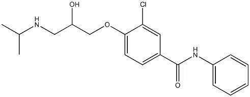 1-[4-[Phenylcarbamoyl]-2-chlorophenoxy]-3-[isopropylamino]-2-propanol Structure