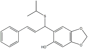 2-(1-Isopropylthio-3-phenyl-2-propenyl)-4,5-methylenedioxyphenol|