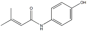 N-(4-Hydroxyphenyl)-3-methyl-2-butenamide Struktur