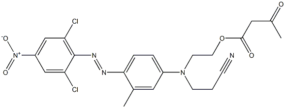 N-Cyanoethyl-N-acetoacetoxyethyl-p-(2,6-dichloro-4-nitrophenylazo)-m-toluidine|