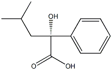 (2R)-2-Phenyl-2-hydroxy-4-methylpentanoic acid Structure