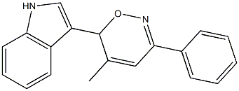 6-(1H-Indol-3-yl)-5-methyl-3-phenyl-6H-1,2-oxazine Structure