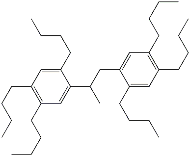 2,2'-(1,2-Propanediyl)bis(1,4,5-tributylbenzene) 结构式