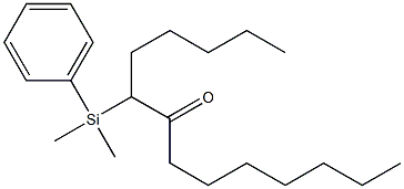 6-(フェニルジメチルシリル)テトラデカン-7-オン 化学構造式