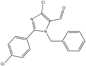 1-Benzyl-4-chloro-2-(4-chlorophenyl)-1H-imidazole-5-carbaldehyde Struktur