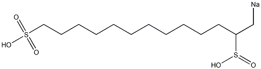 1-Sodiosulfotridecane-2-sulfinic acid Struktur