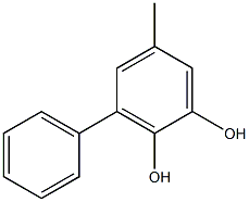 3-Phenyl-5-methylbenzene-1,2-diol Struktur