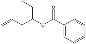 安息香酸1-エチル-3-ブテニル 化学構造式