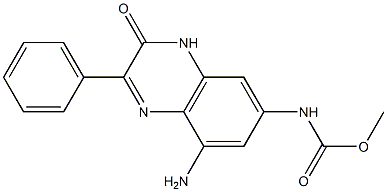 N-[(8-Amino-3,4-dihydro-3-oxo-2-phenylquinoxalin)-6-yl]carbamic acid methyl ester Structure