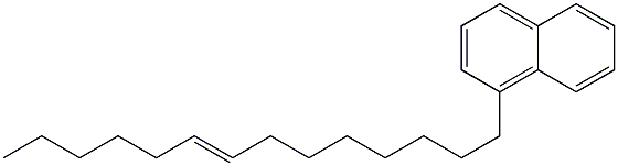 1-(8-テトラデセニル)ナフタレン 化学構造式