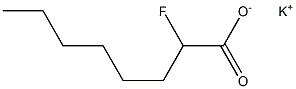 2-Fluorocaprylic acid potassium salt Struktur