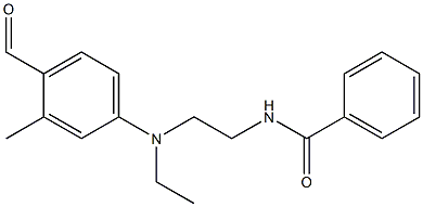 N-(2-Benzoylaminoethyl)-N-ethyl-4-formyl-3-methylaniline 结构式