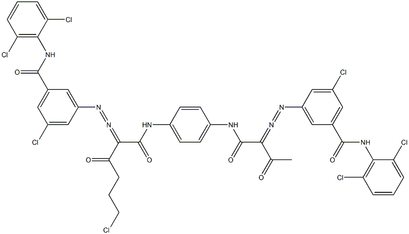  3,3'-[2-(2-Chloroethyl)-1,4-phenylenebis[iminocarbonyl(acetylmethylene)azo]]bis[N-(2,6-dichlorophenyl)-5-chlorobenzamide]