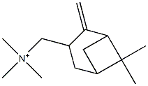 [(6,6-Dimethyl-2-methylenebicyclo[3.1.1]heptan-3-yl)methyl]trimethylaminium Struktur