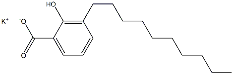 3-Decyl-2-hydroxybenzoic acid potassium salt Structure
