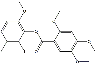  2,4,5-Trimethoxybenzoic acid 2-iodo-3-methyl-6-methoxyphenyl ester