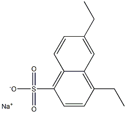 4,6-Diethyl-1-naphthalenesulfonic acid sodium salt Structure
